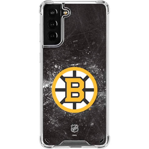 NHL Boston Bruins Iced Galaxy S21 Plus 5G Clear Case