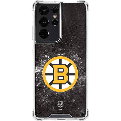 NHL Boston Bruins Iced Galaxy S21 Ultra 5G Clear Case