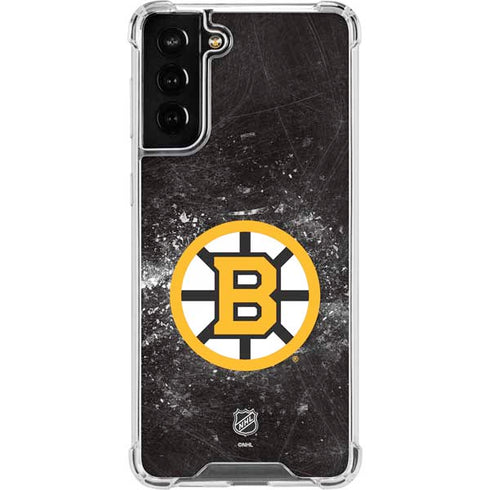 NHL Boston Bruins Iced Galaxy S22 Plus Clear Case