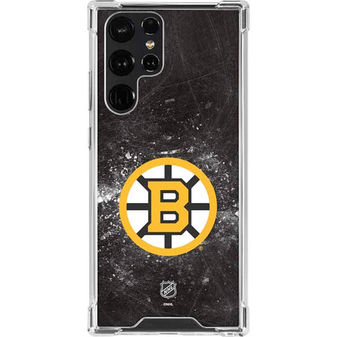 NHL Boston Bruins Iced Galaxy S22 Ultra Clear Case