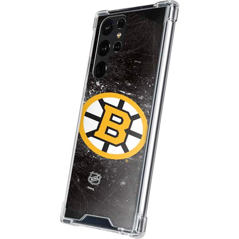 NHL Boston Bruins Iced Galaxy S22 Ultra Clear Case
