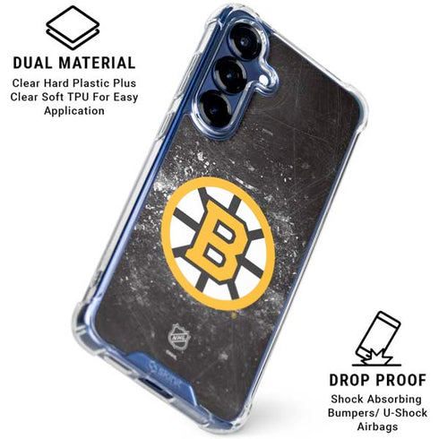 NHL Boston Bruins Iced Galaxy S25 Plus Clear Case