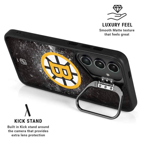 NHL Boston Bruins Iced Galaxy S26 Kickstand Case