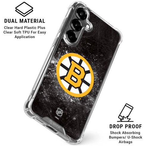NHL Boston Bruins Iced Galaxy S26 Plus Clear Case
