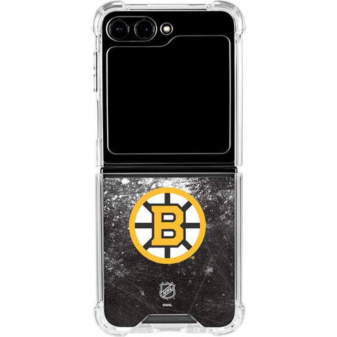 NHL Boston Bruins Iced Galaxy Z Flip5 5G Clear Case