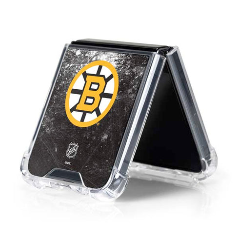 NHL Boston Bruins Iced Galaxy Z Flip5 5G Clear Case