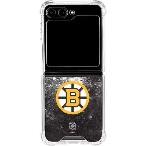 NHL Boston Bruins Iced Galaxy Z Flip6 Clear Case