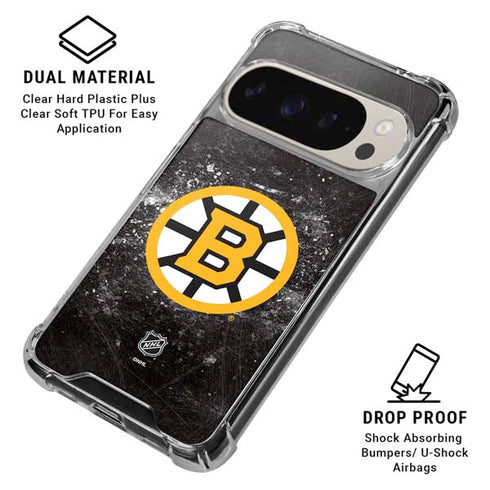 NHL Boston Bruins Iced Google Pixel 9 Pro XL Clear Case
