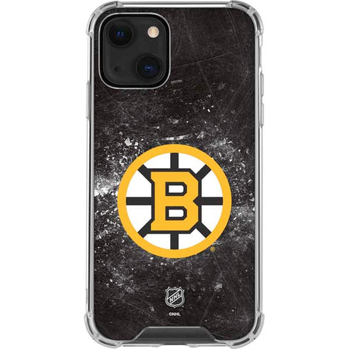 NHL Boston Bruins Iced iPhone 13 Mini Clear Case