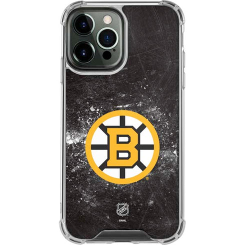 NHL Boston Bruins Iced iPhone 13 Pro Max Clear Case