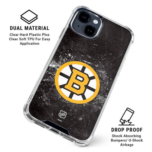 NHL Boston Bruins Iced iPhone 14 Plus Clear Case