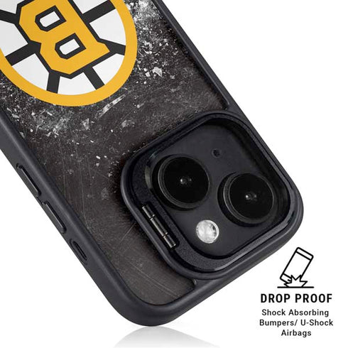 NHL Boston Bruins Iced iPhone 14 Plus Kickstand Case