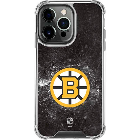 NHL Boston Bruins Iced iPhone 14 Pro Clear Case