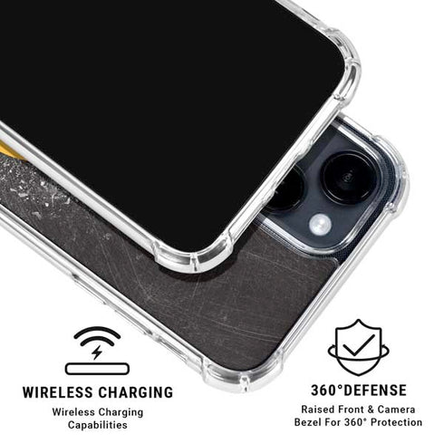NHL Boston Bruins Iced iPhone 15 Clear Case