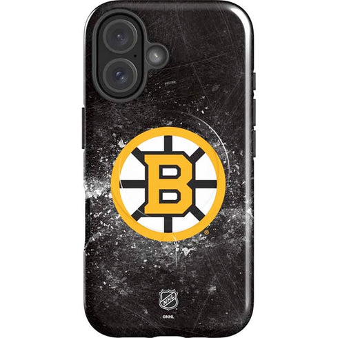 NHL Boston Bruins Iced iPhone 16 Magsafe Impact Case