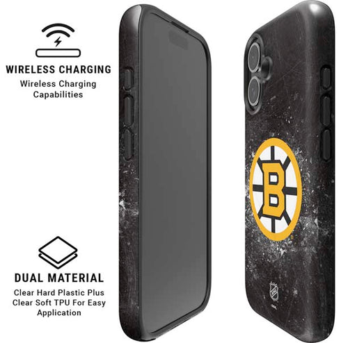 NHL Boston Bruins Iced iPhone 16 Magsafe Impact Case