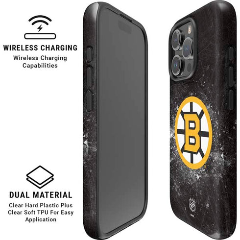 NHL Boston Bruins Iced iPhone 16 Pro Max Magsafe Impact Case