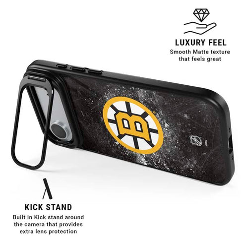 NHL Boston Bruins Iced iPhone 17 Air Kickstand Case