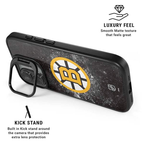 NHL Boston Bruins Iced iPhone 17 Kickstand Case