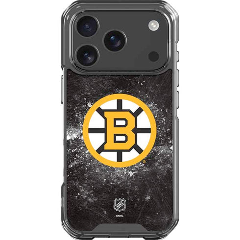 NHL Boston Bruins Iced iPhone 17 Pro Clear Case