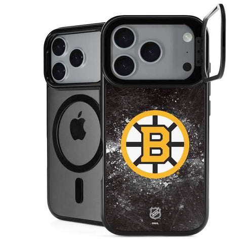 NHL Boston Bruins Iced iPhone 17 Pro Kickstand Case