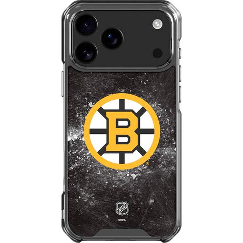 NHL Boston Bruins Iced iPhone 17 Pro Max Clear Case