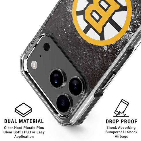 NHL Boston Bruins Iced iPhone 17 Pro Max Clear Case