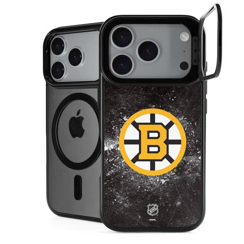 NHL Boston Bruins Iced iPhone 17 Pro Max Kickstand Case