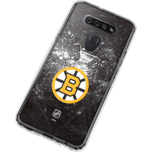 NHL Boston Bruins Iced LG K51/Q51 Clear Case