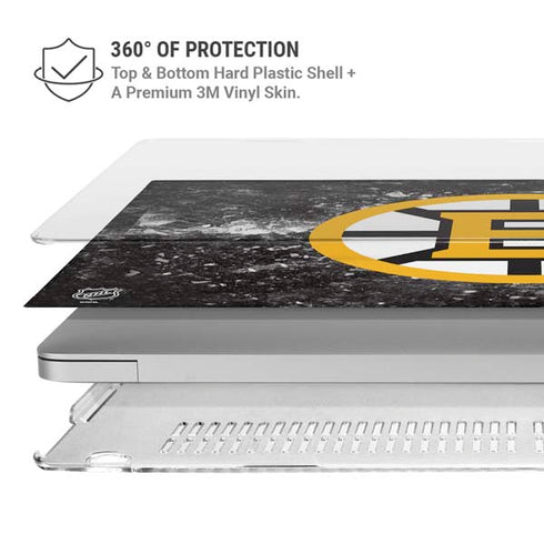 NHL Boston Bruins Iced MacBook Pro 15in (2016-19) Case plus Skin