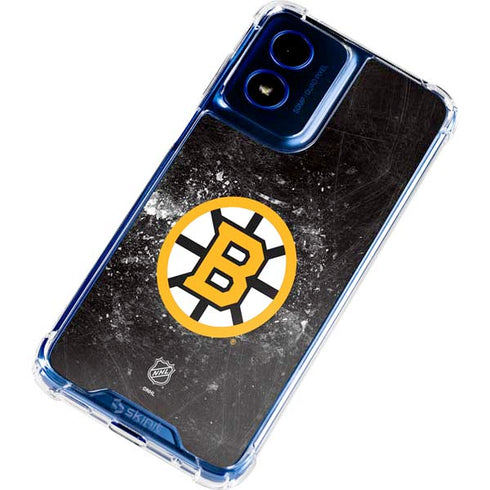 NHL Boston Bruins Iced Moto G 5G (2024) Clear Case