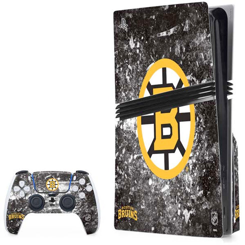 NHL Boston Bruins Iced PS5 Pro Disk Bundle Skin