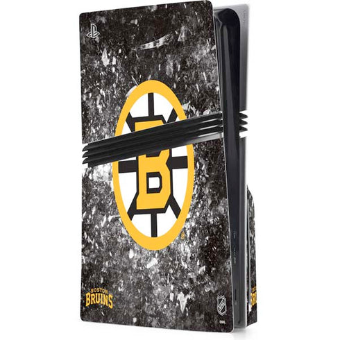 NHL Boston Bruins Iced PS5 Pro Disk Console Skin