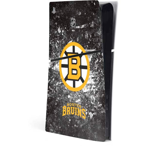 NHL Boston Bruins Iced PS5 Slim Digital Edition Console Skin