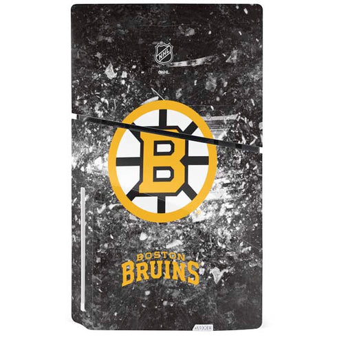 NHL Boston Bruins Iced PS5 Slim Disk Bundle Skin