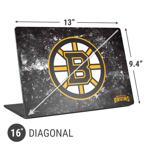 NHL Boston Bruins Iced Universal Laptop 16in (13 x 9.4in) Skin