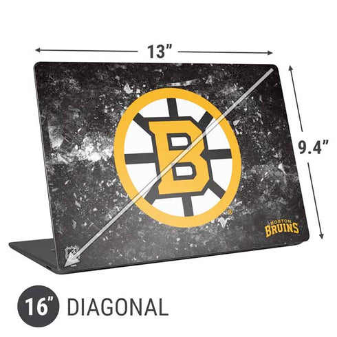 NHL Boston Bruins Iced Universal Laptop 16in (13 x 9.4in) Skin