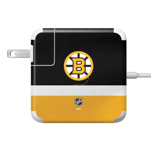NHL Boston Bruins Jersey 85W Power Adapter (15 and 17 inch MacBook Pro Charger) Skin
