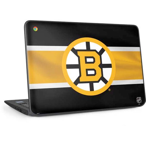 NHL Boston Bruins Jersey HP Chromebook Skin