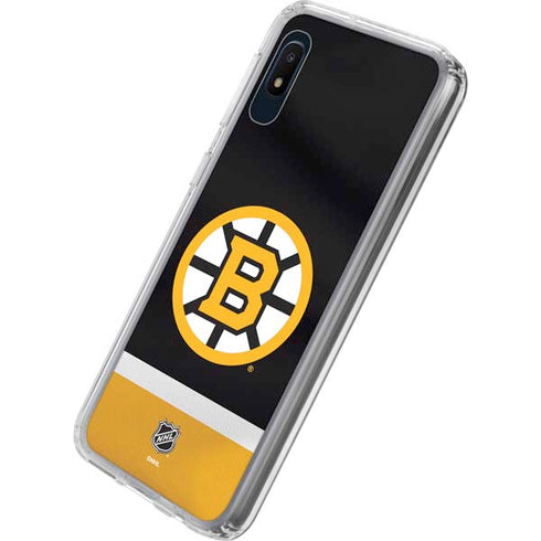 NHL Boston Bruins Jersey Galaxy A10e Clear Case