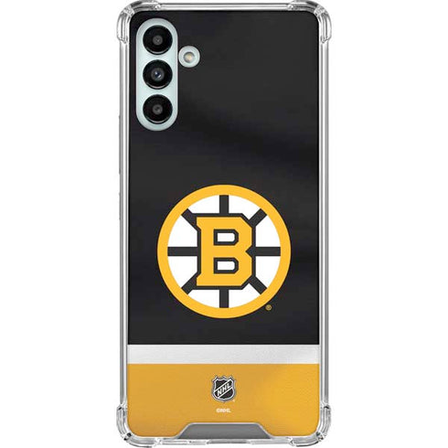 NHL Boston Bruins Jersey Galaxy A13 5G Clear Case