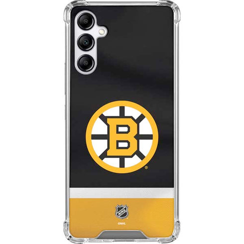 NHL Boston Bruins Jersey Galaxy A14 5G Clear Case