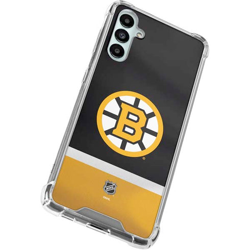 NHL Boston Bruins Jersey Galaxy A15 5G Clear Case