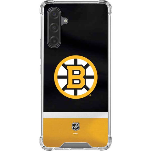 NHL Boston Bruins Jersey Galaxy A17 Clear Case