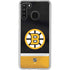 NHL Boston Bruins Jersey Galaxy A21 Clear Case