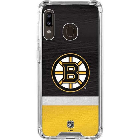 NHL Boston Bruins Jersey Galaxy A30 Clear Case
