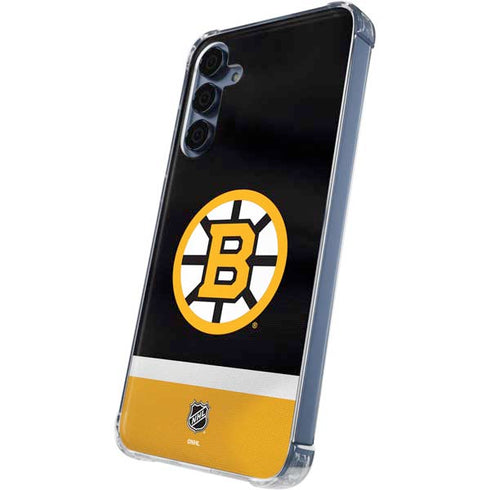NHL Boston Bruins Jersey Galaxy A35 5G Clear Case