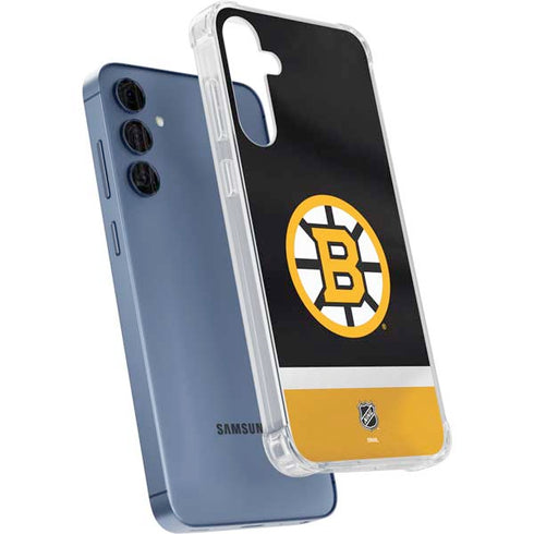 NHL Boston Bruins Jersey Galaxy A35 5G Clear Case