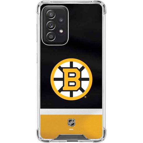 NHL Boston Bruins Jersey Galaxy A52 5G Clear Case