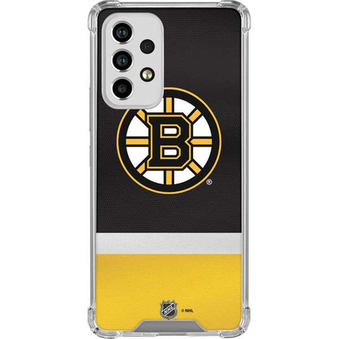 NHL Boston Bruins Jersey Galaxy A53 5G Clear Case